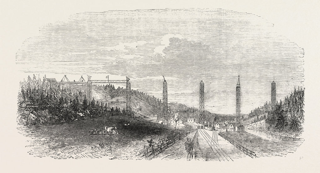 Detail of The Crumlin Viaduct on the Western Valley Railway 1854 UK by Anonymous
