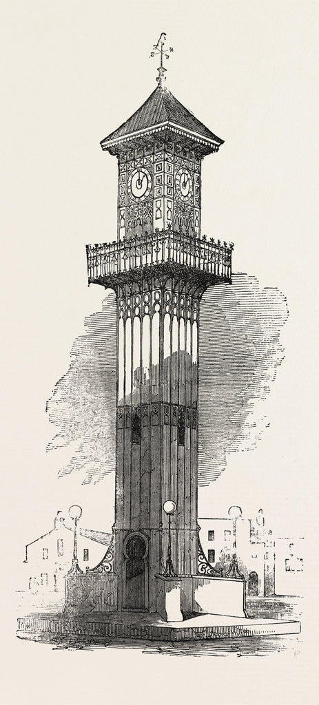 Detail of Cast Iron Clock-Tower for Geelong 1854 by Anonymous