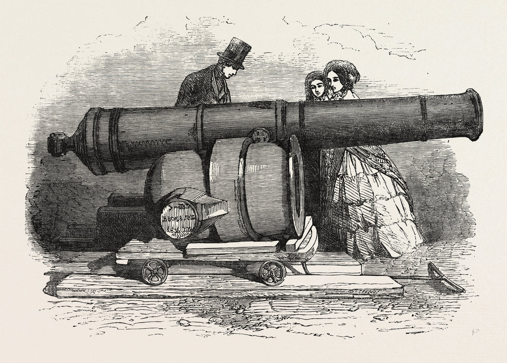 Detail of Gun and Mortar from Bomarsund at the Crystal Palace 1854 by Anonymous