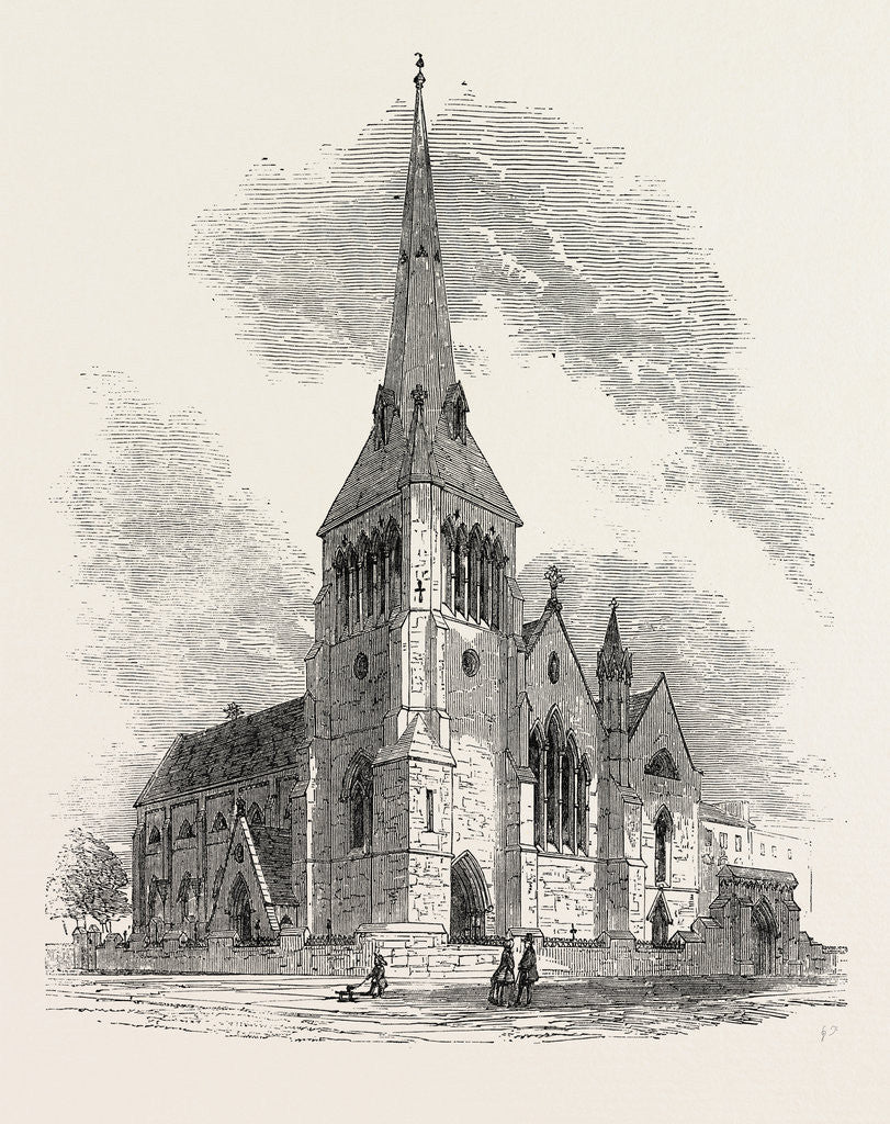 Detail of New Church of St. Mark, Albert Road, Regent's Park, London, 1853 by Anonymous