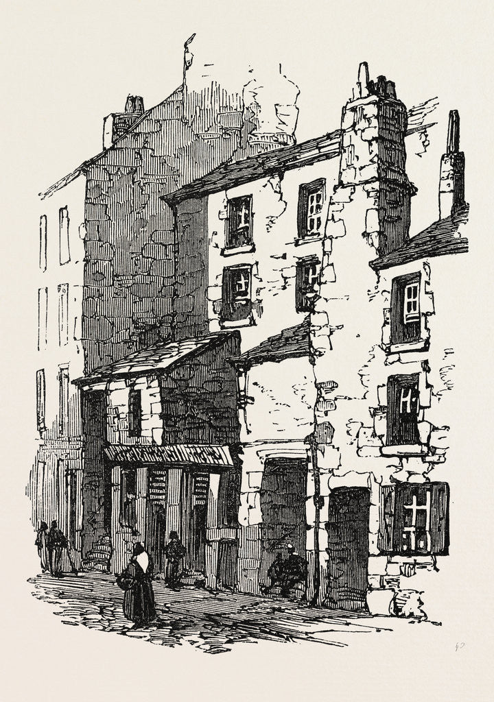 Detail of The British Association at Dundee: Houses in Overgate, UK, 1867 by Anonymous