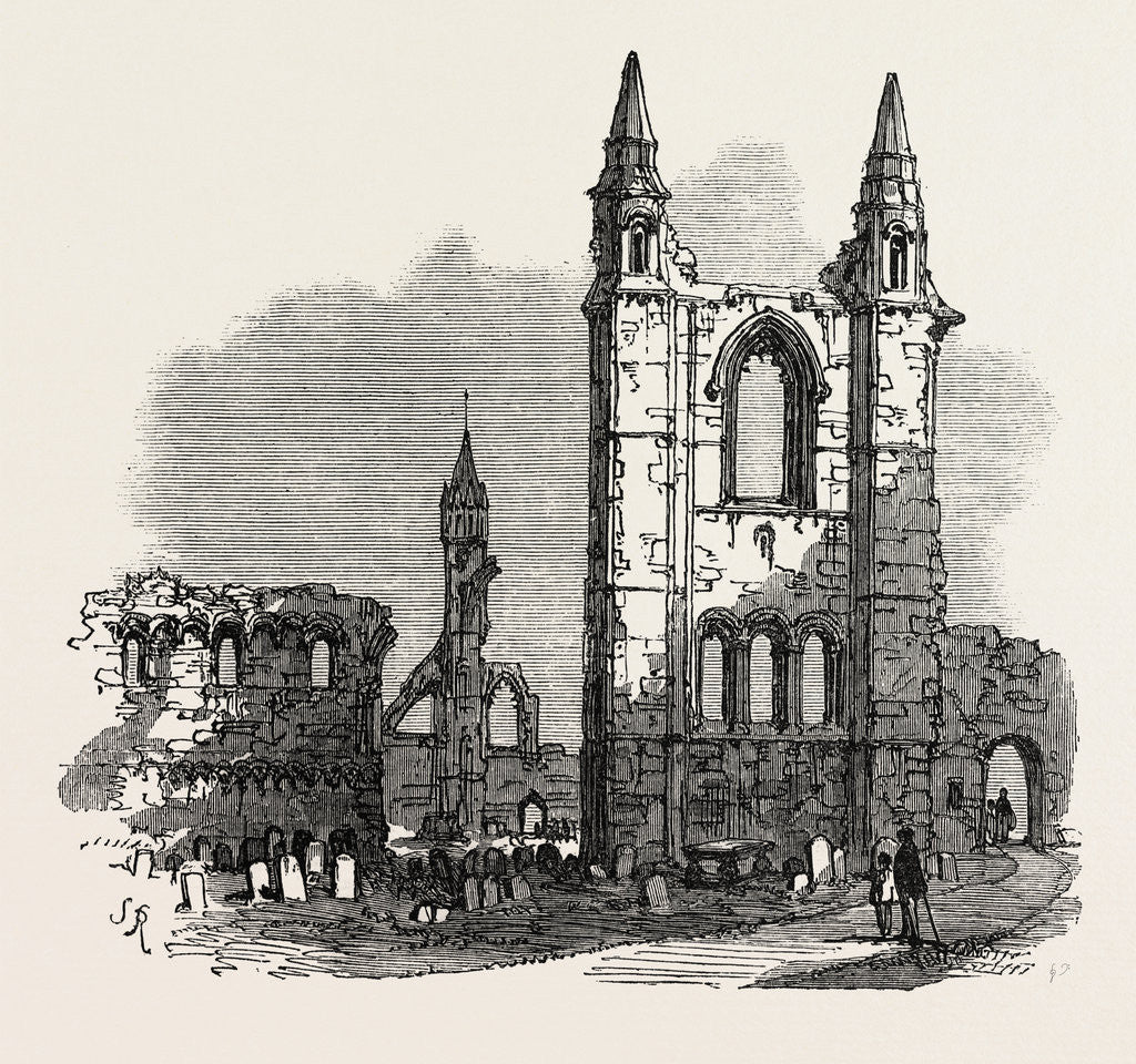 Detail of The British Association at Dundee: Cathedral of St. Andrew's, UK, 1867 by Anonymous