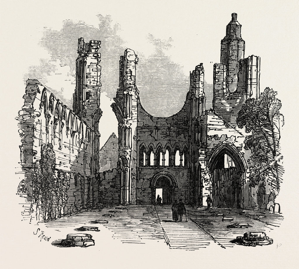 Detail of The British Association at Dundee: Arbroath Abbey, UK, 1867 by Anonymous
