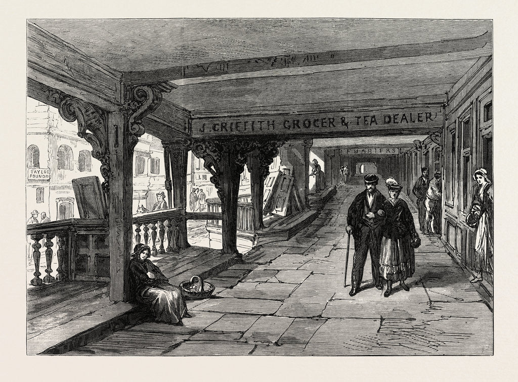 Detail of Chester: Watergate Row, UK, 1869 by Anonymous