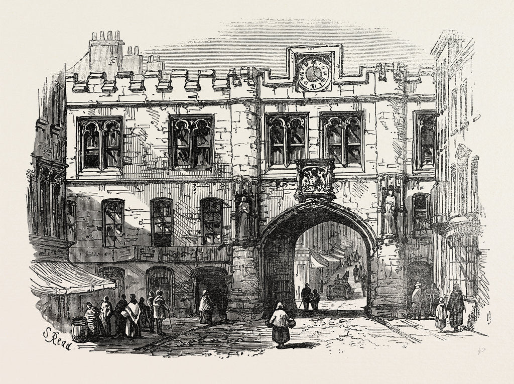 Detail of Lincoln: Stone Bow, UK, 1869 by Anonymous