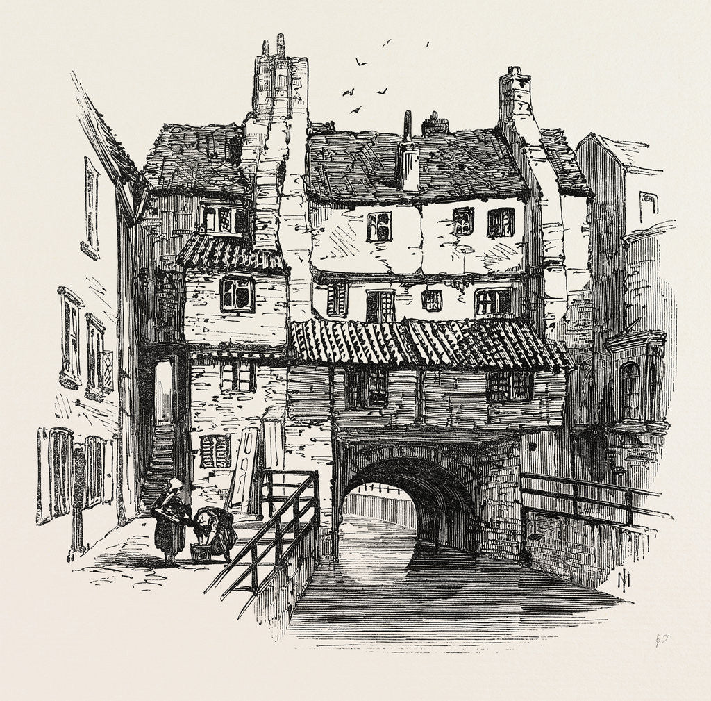 Detail of Lincoln: Old Houses, UK, 1869 by Anonymous