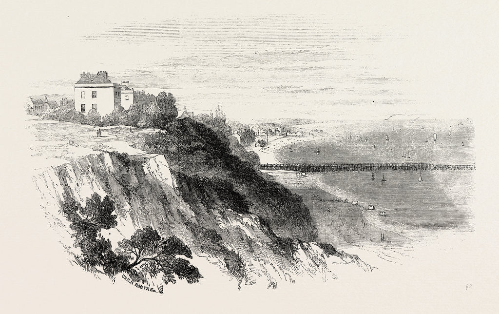 Detail of Southend and Pier, UK, 1856 by Anonymous