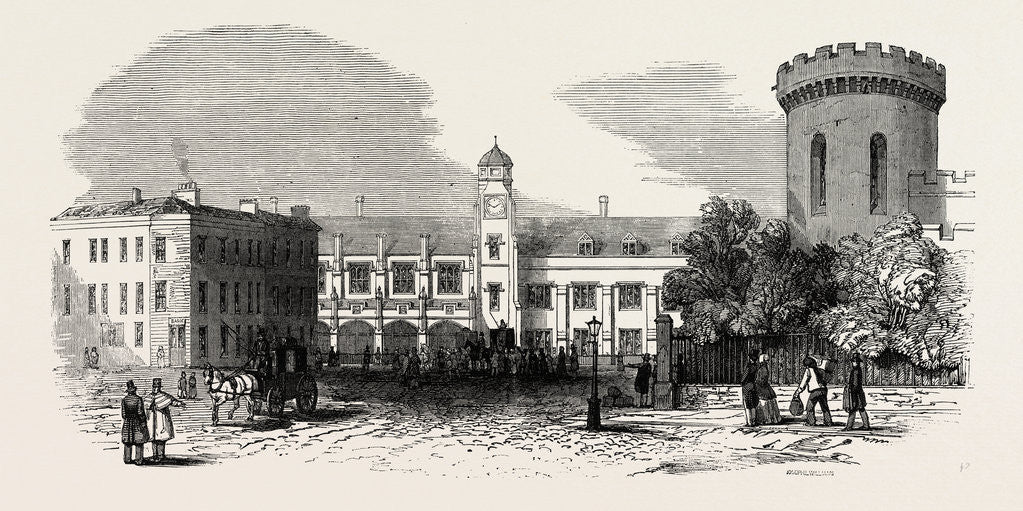 Detail of The Caledonian Railway: The Central Station, Court Square, Carlisle, 1847 by Anonymous
