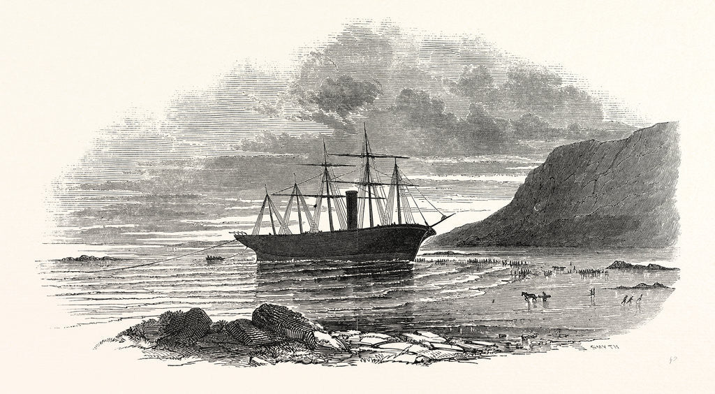 Detail of The Great Britain Steamship, Sketched on the Morning after She Went Ashore at Rathmullan, 1846 by Anonymous