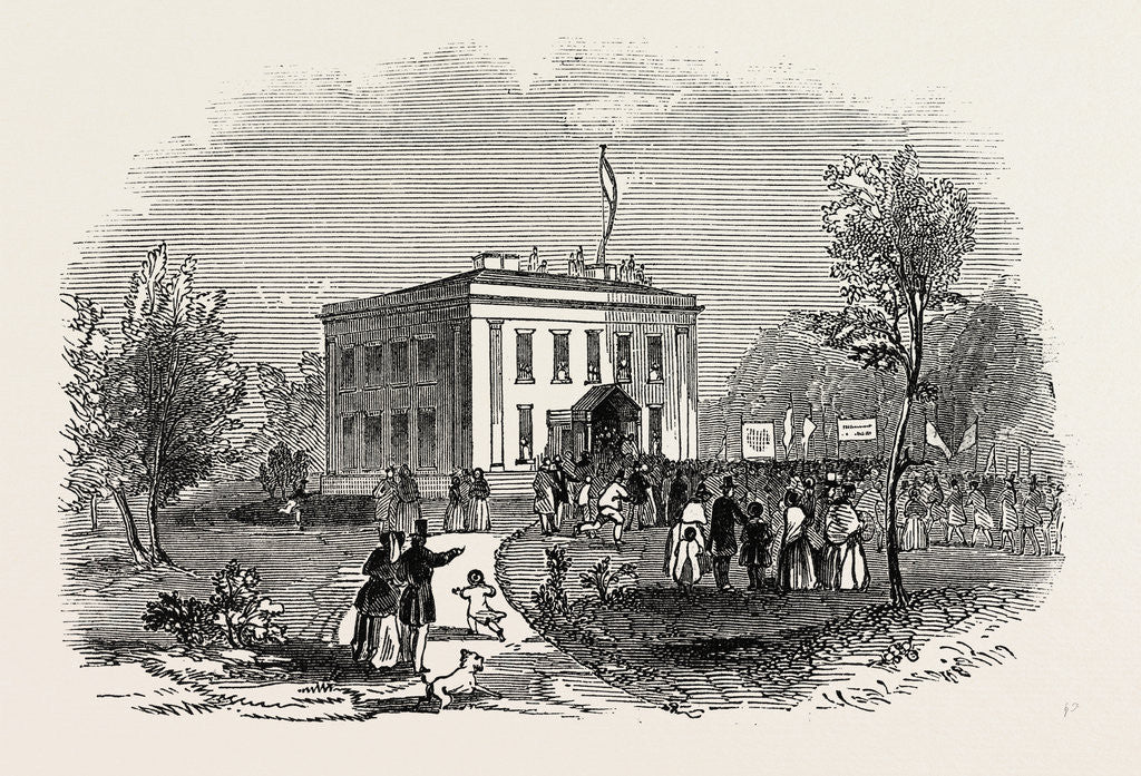 Detail of Opening of the Queen's Park, Manchester, UK, 1846 by Anonymous