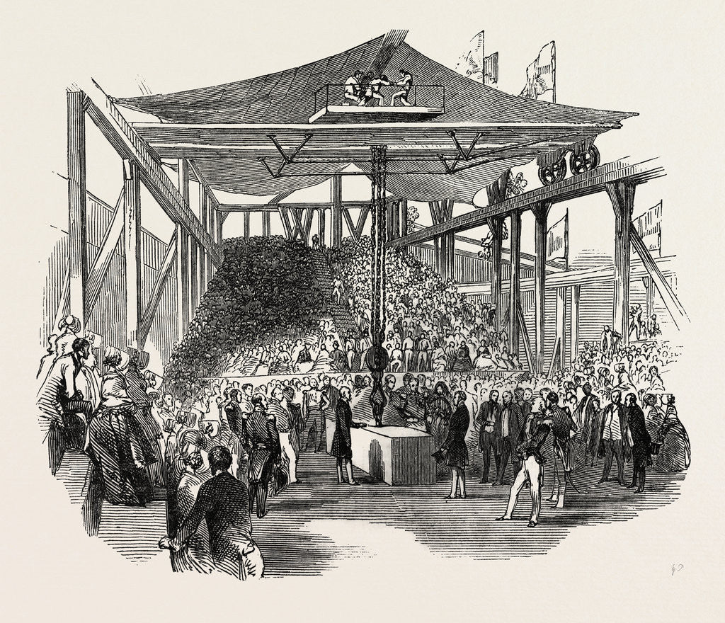 Detail of The Earl of Auckland, (First Lord of the Admiralty,) Laying the Foundation Stone of the New Steam-Yard, Morice-Town, 1846 by Anonymous