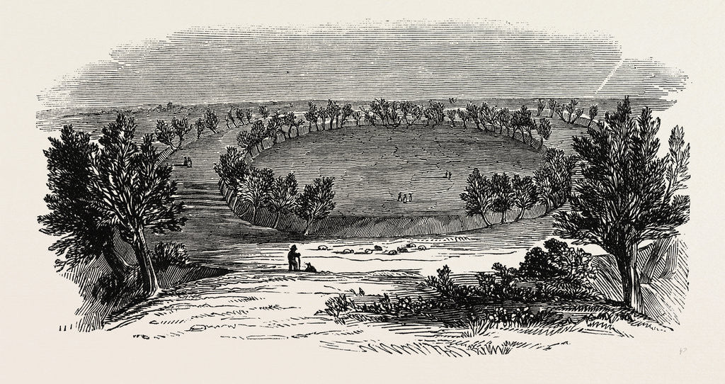 Detail of Danish Encampment at Swinshead, UK, 1847 by Anonymous