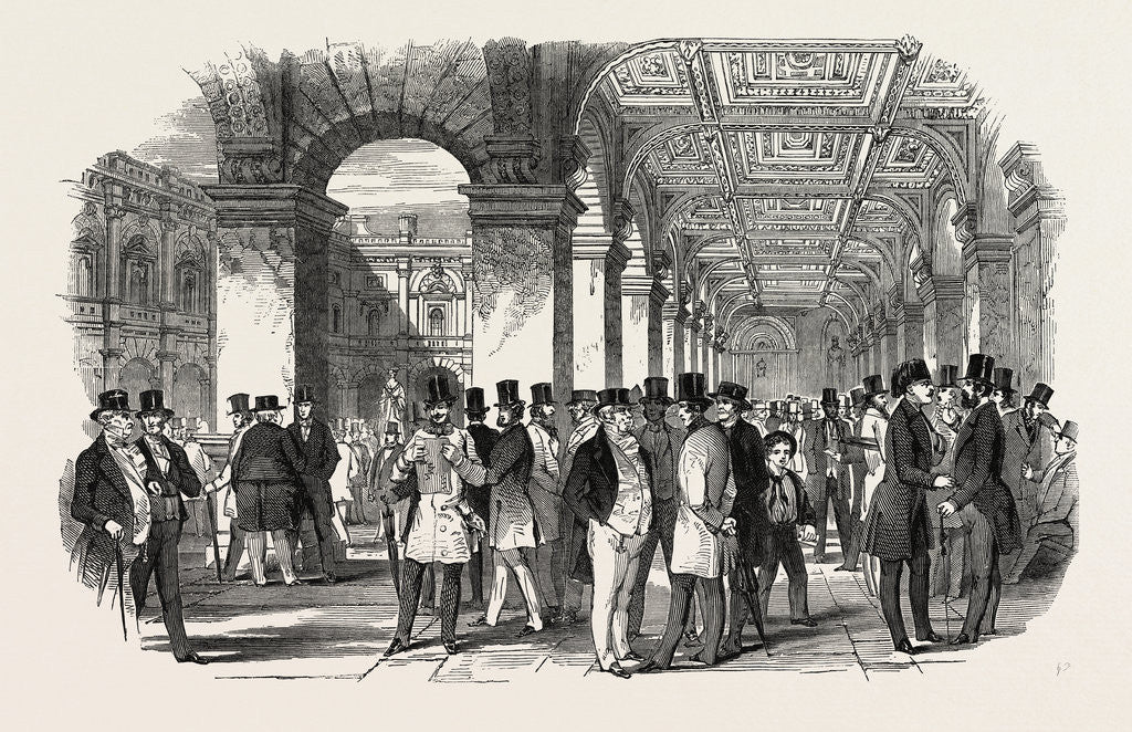 Detail of The Merchants' Walk (South West Angle), Royal Exchange. UK, 1847 by Anonymous