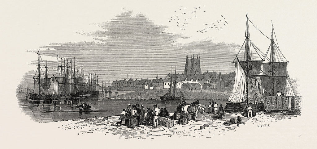 Detail of The East Anglian Railway: The Port of Lynn and the Harbour Branch of the Railway, UK, 1847 by Anonymous