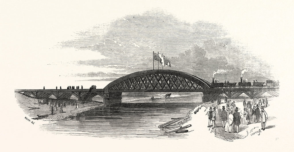 Detail of The East Anglian Railway: Viaduct Across the Ouse, UK, 1847 by Anonymous