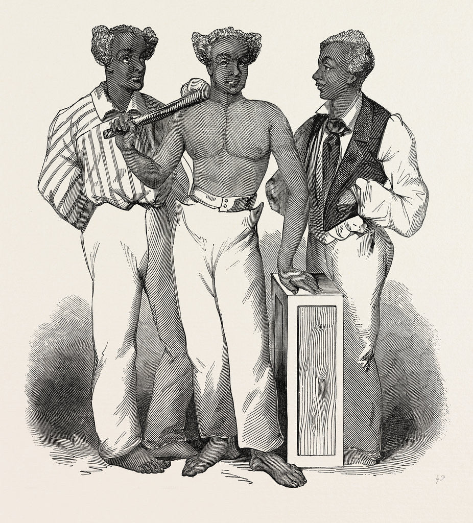 Detail of South Sea Islanders at Sydney: Panyella, Etoisi, Sabbathahoo, 1847 by Anonymous