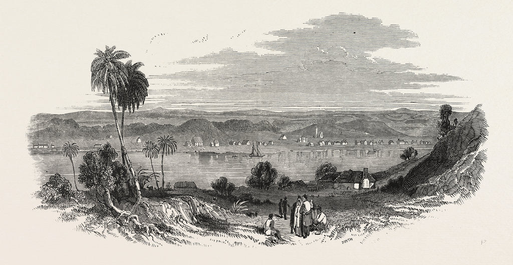 Detail of New Zealand: Wanganui, the Scene of the Late Conflict, 1847 by Anonymous