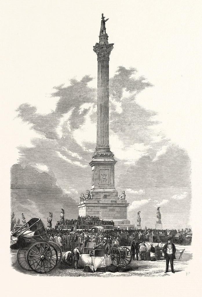 Detail of Monument to Major-General Sir Isaac Brock, K.B, on Queenston Heights, Upper Canada, Inaugurated 13th October, 1859 by Anonymous