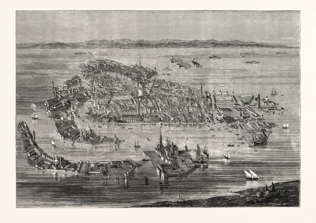 Detail of Venice, 1859 by Anonymous