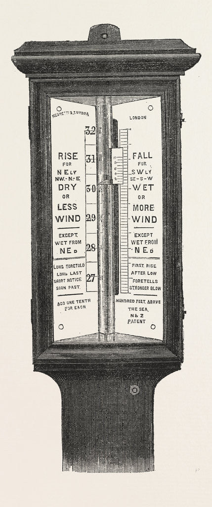 Detail of Barometers for Life-Boat Stations by Anonymous