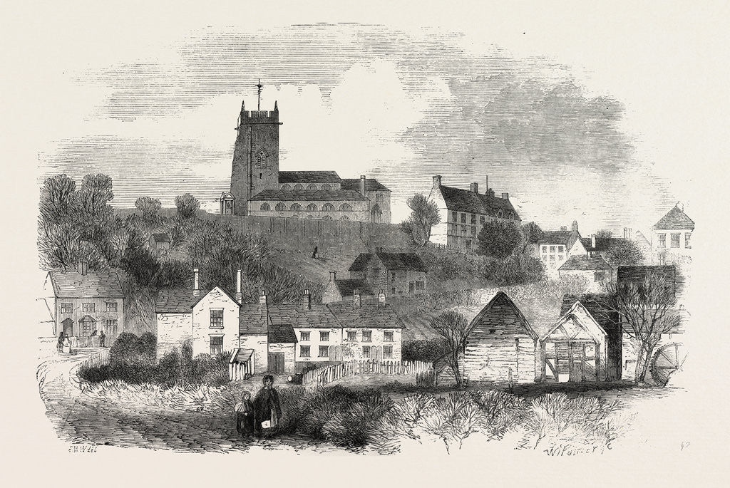 Detail of Market Drayton, Shropshire, UK, 1860 by Anonymous