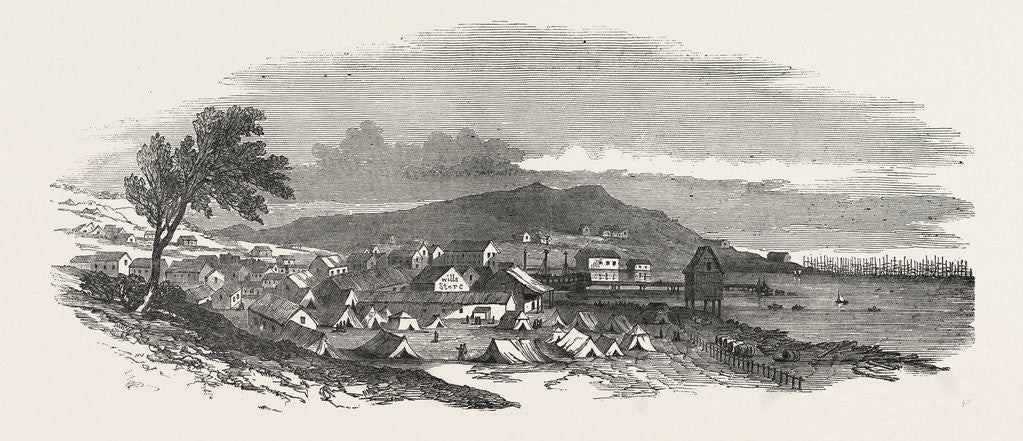Detail of San Francisco, from the South West, United States of America, 1850 by Anonymous