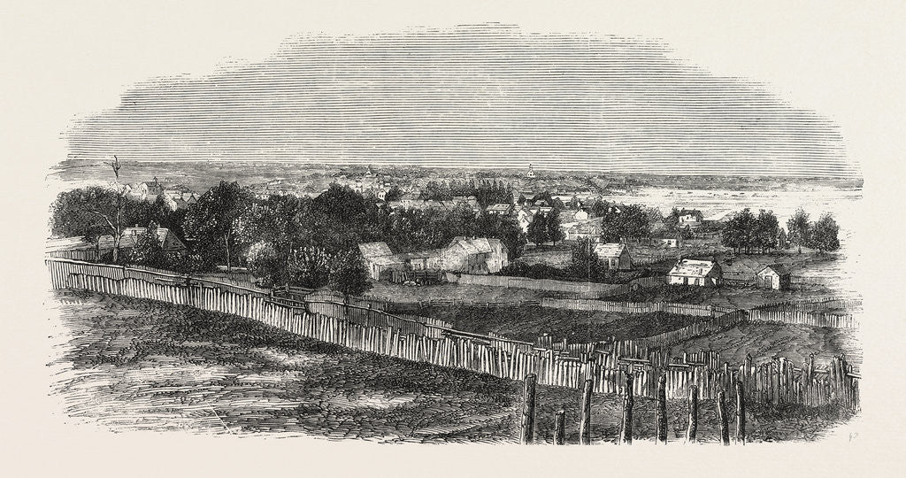 Detail of The Town of Bathurst, New Brunswick, 1860 by Anonymous