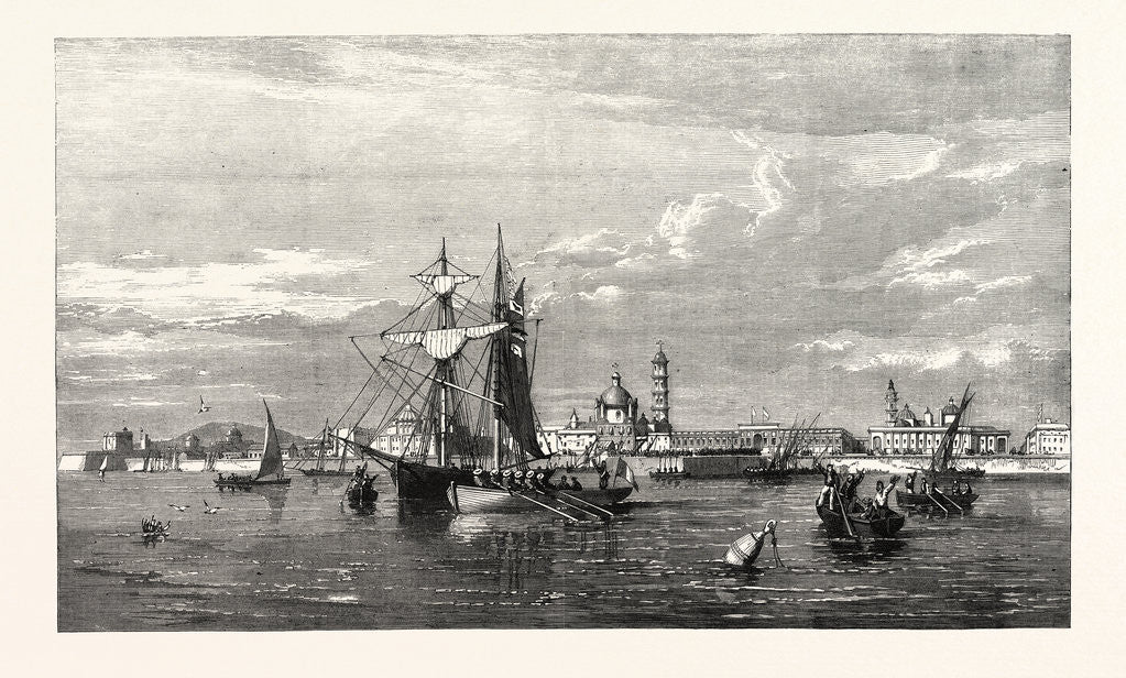 Detail of Port and Town of Vera Cruz, Mexico, 1867 by Anonymous