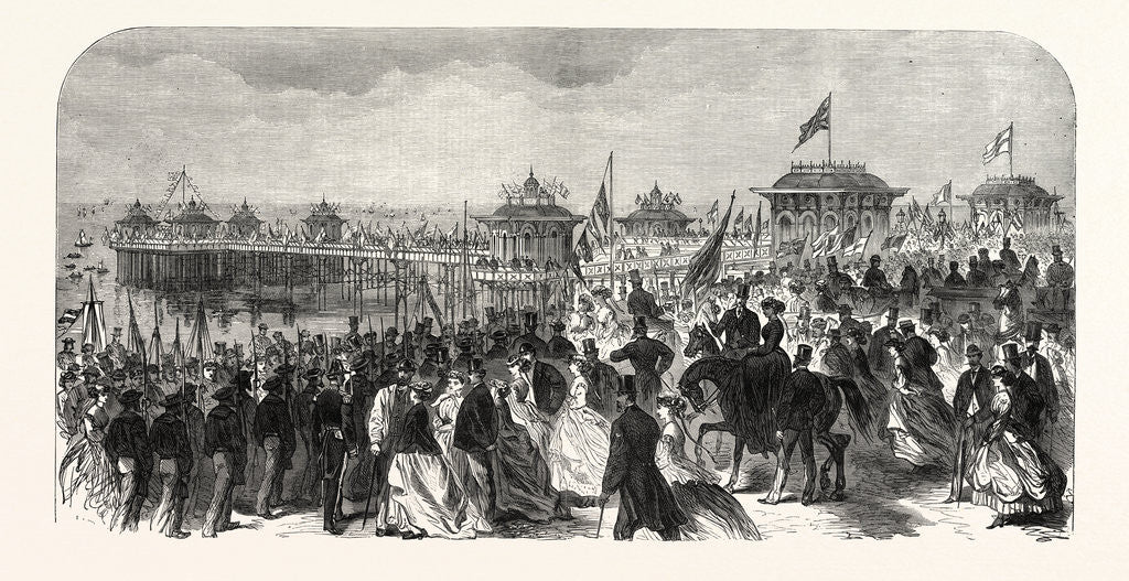 Detail of Opening of the West Pier at Brighton, UK, 1866 by Anonymous