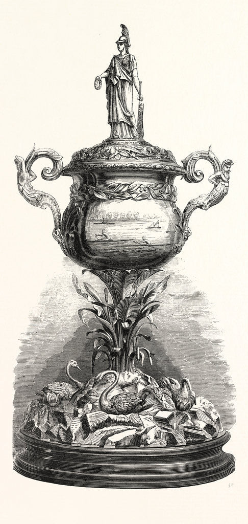 Detail of Testimonial to Henry Kelley, the Champion Sculler, 1866 by Anonymous