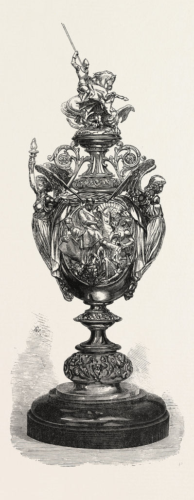 Detail of Prize Cup for Doncaster Races, 1866 by Anonymous