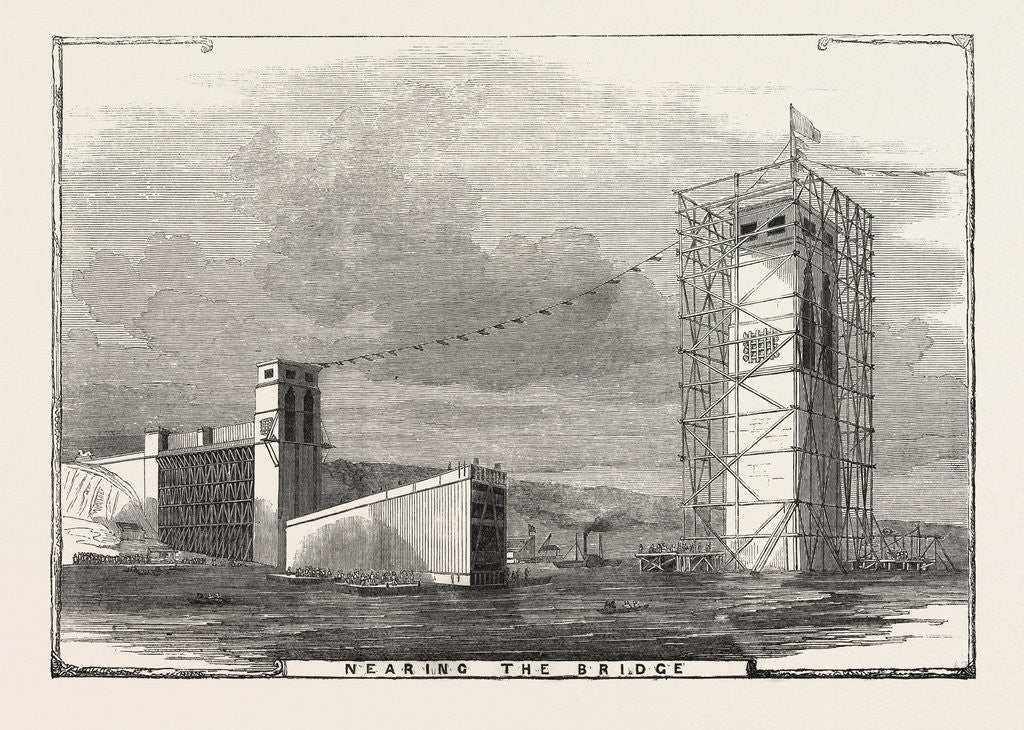 Detail of The Britannia Bridge: Nearing the Bridge, 1849 by Anonymous