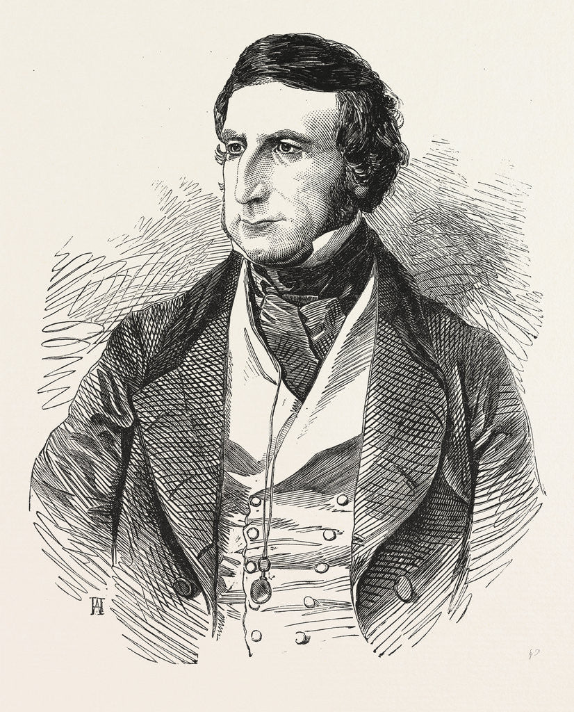 Detail of The Right Hon. The Chancellor of the Exchequer, Sir George Cornewall Lewis, Bart., M.P., 1855 by Anonymous