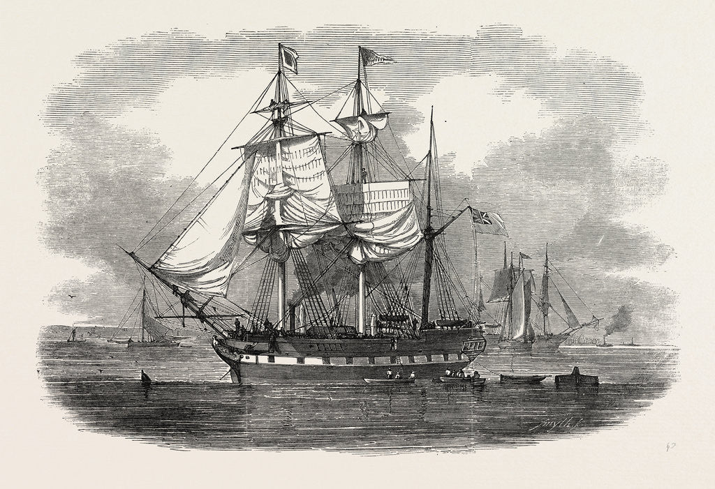 Detail of The Emigrant Ship Artemisia, Bound for Moreton Bay, New South Wales, 1848 by Anonymous