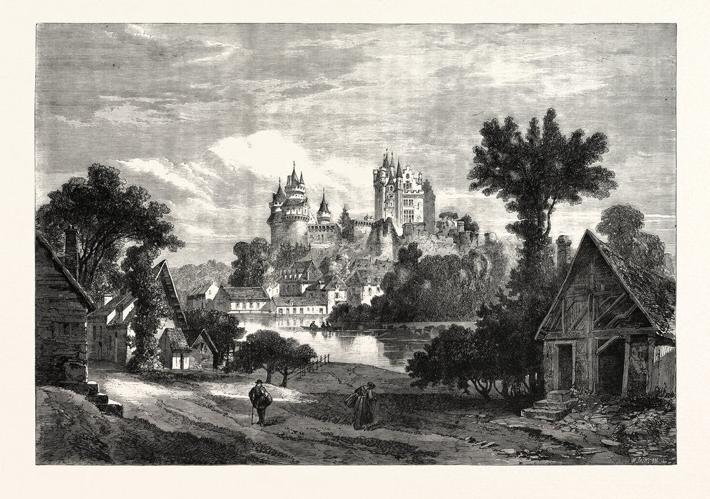 Detail of The Chateau De Pierrefonds, Department of the Oise, France, 1863 by Anonymous