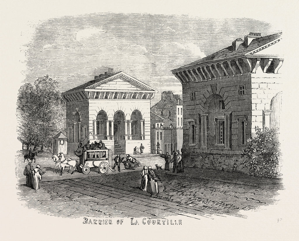 Detail of Barrier of La Courtille, Paris, 1859 by Anonymous