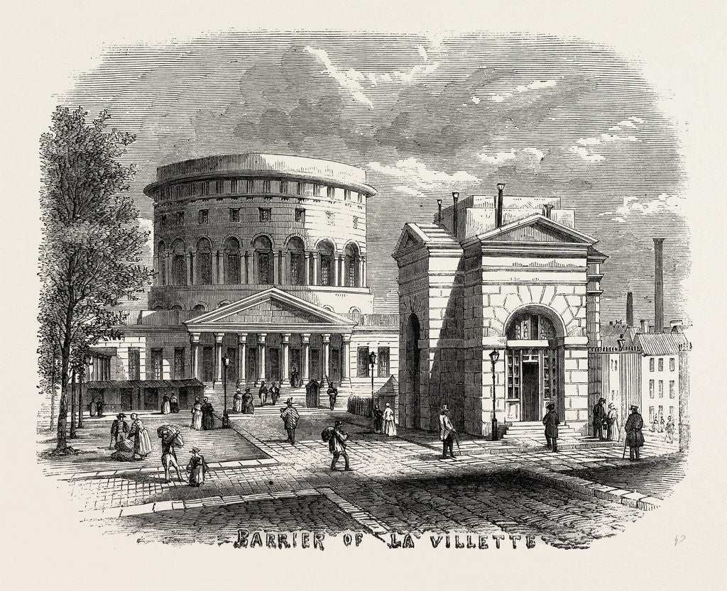 Detail of Barrier of La Villette, Paris, 1859 by Anonymous
