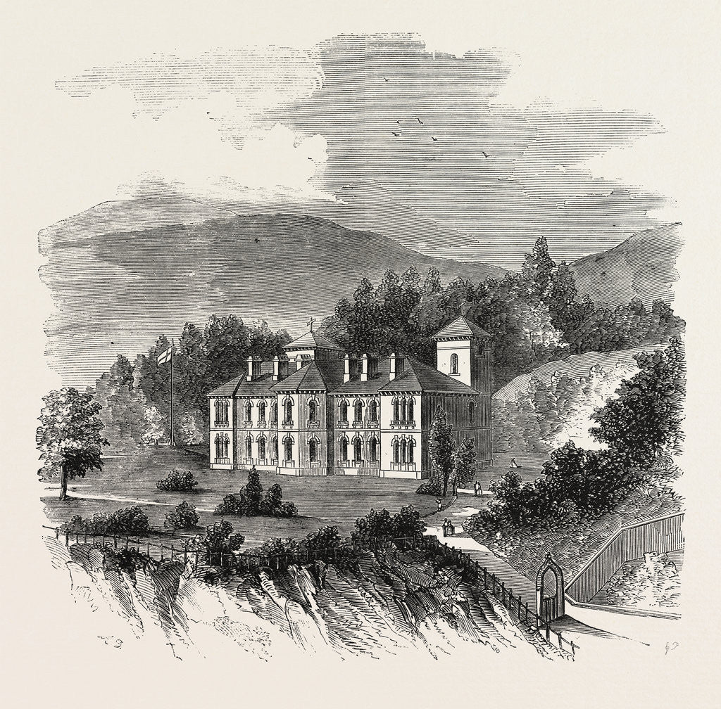 Detail of Sanatorium for Consumption and Diseases of the Chest, Bournemouth, UK, 1859 by Anonymous