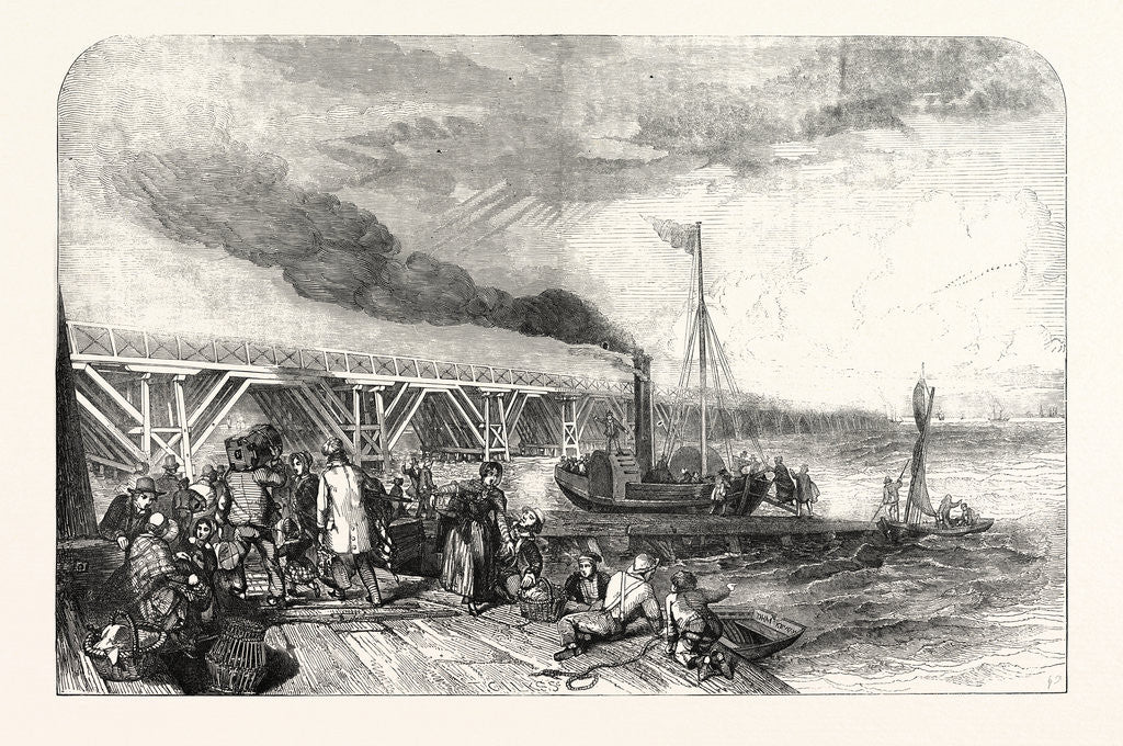 Detail of The New Holland Ferry on the Humber, Belonging Tothe Manchester, Sheffield, and Lincolnshire Railway, UK, 1848 by Anonymous