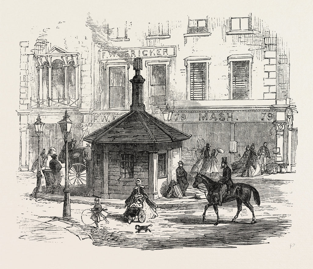 Detail of Turnpike Gates in and Near London Just Demolished: Notting Hill Gate, UK, 1864 by Anonymous