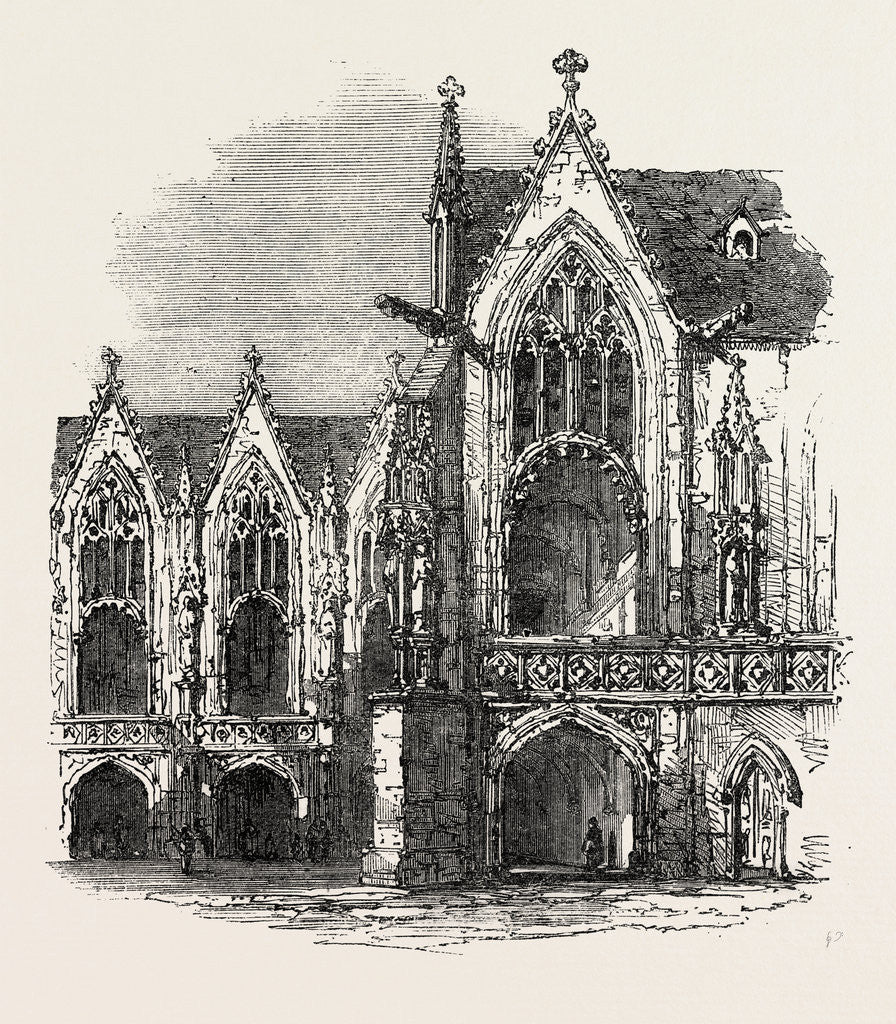 Detail of Brunswick: The Rathaus, 1864 by Anonymous