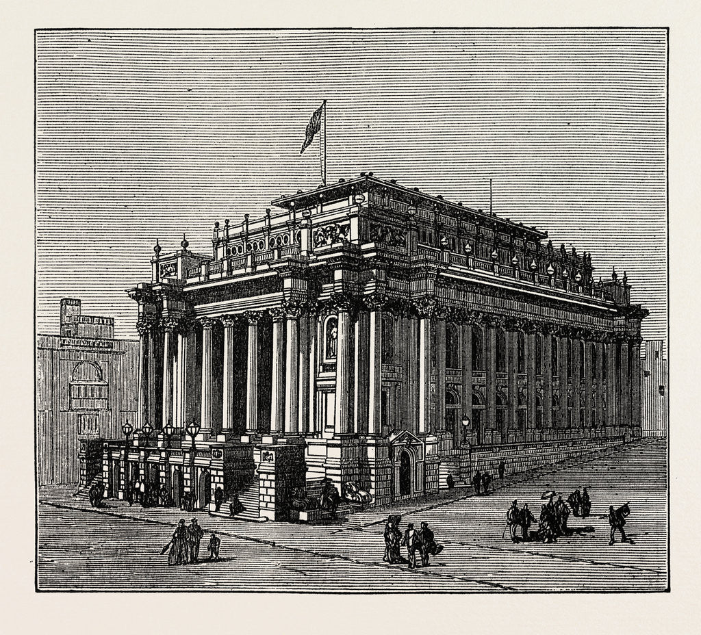 Detail of The Theatre Royal, Malta, 1873 by Anonymous