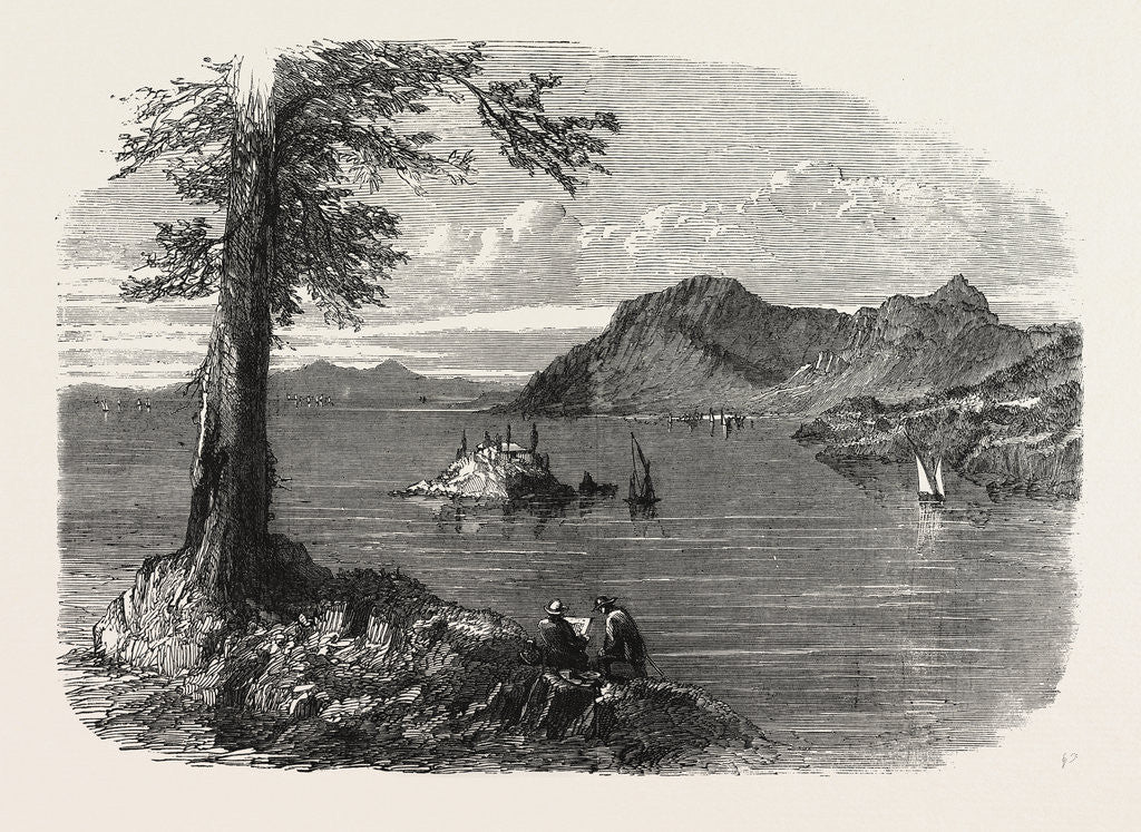 Detail of The Ionian Islands: Corfu, from the One-Gun Battery, 1858 by Anonymous