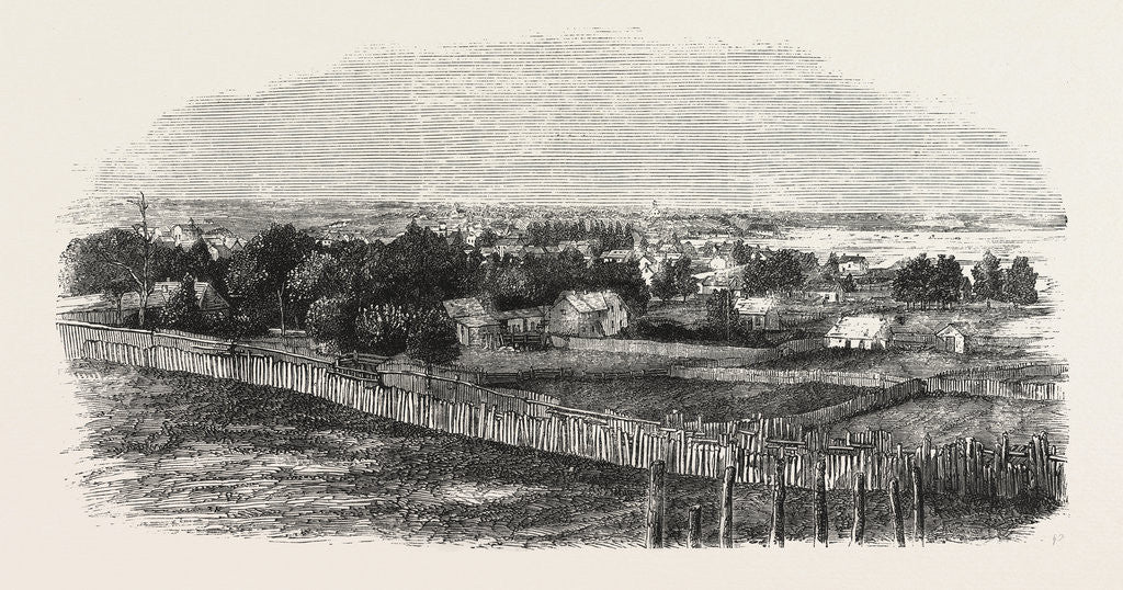 Detail of The Town of Bathurst, New Brunswick, 1860 by Anonymous