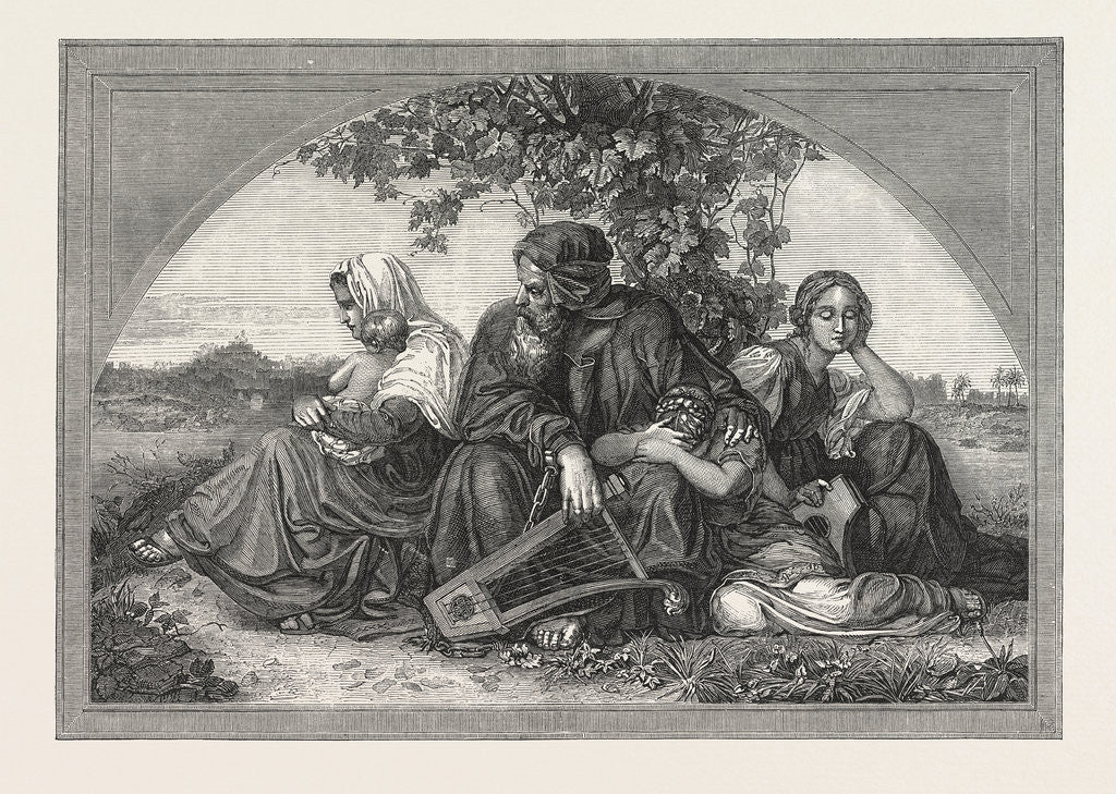 Detail of Captive Jews by the Waters of Babylon. 1850 by Anonymous