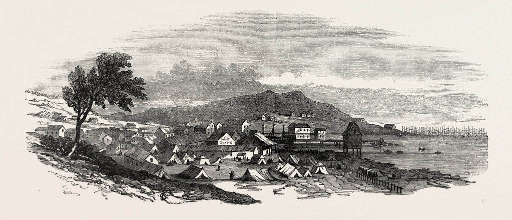 Detail of San Francisco, from the South West, United States of America, 1850 by Anonymous
