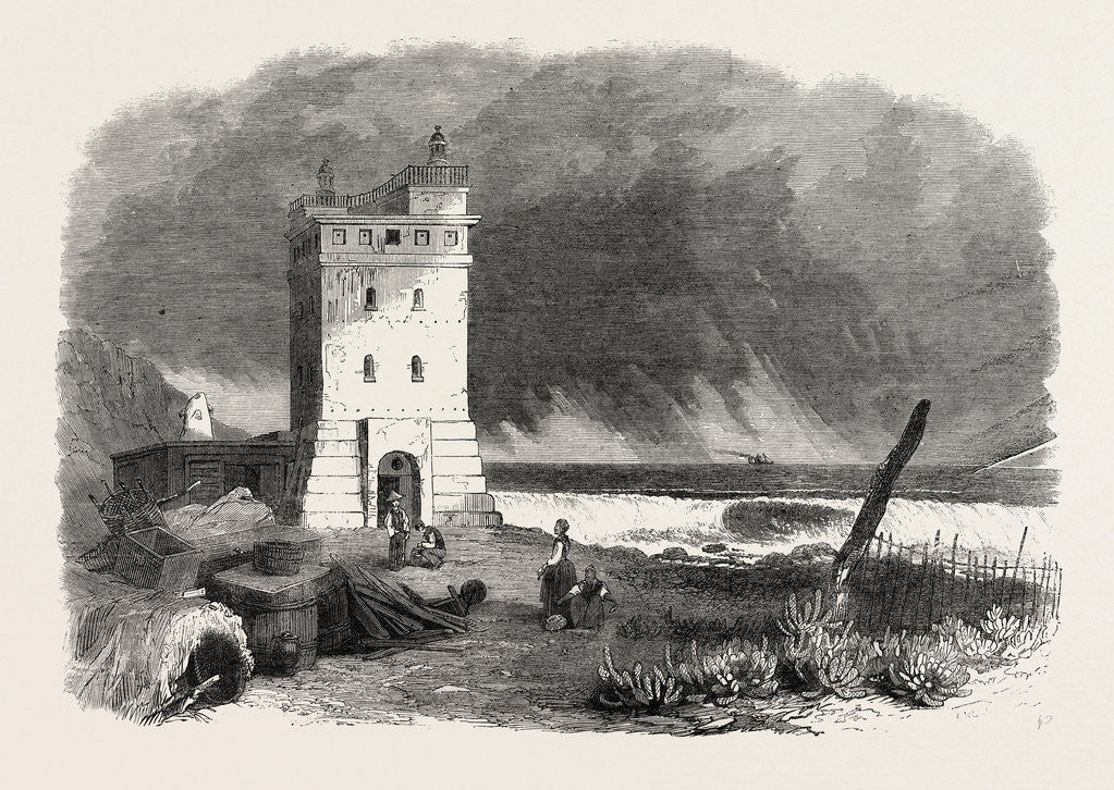 Detail of Lighthouse at Green Point, Cape Town, 1865 by Anonymous