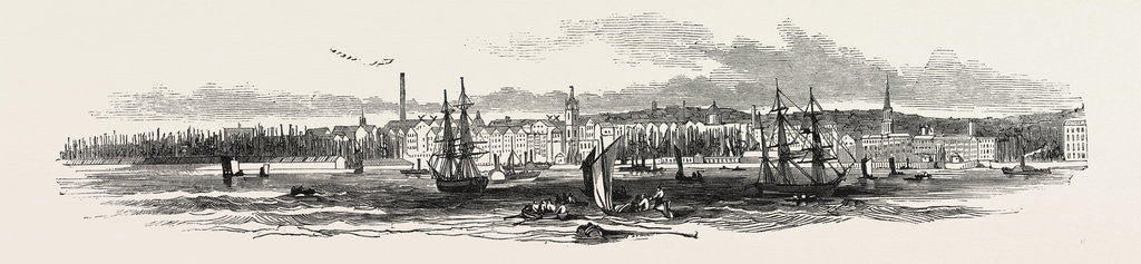 Detail of Liverpool, from Woodside, in 1846 by Anonymous