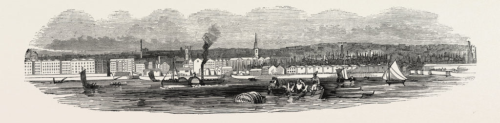 Detail of Liverpool, from Woodside, in 1846 by Anonymous