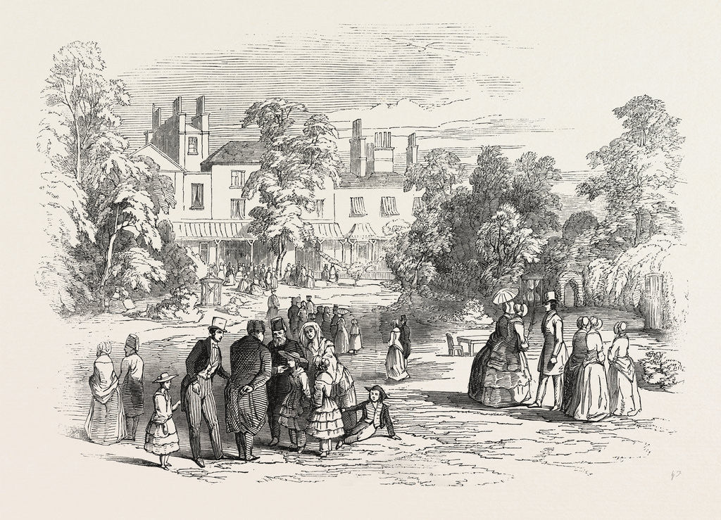 Detail of Fete at Bedford Lodge, Campden Hill, 1846 by Anonymous